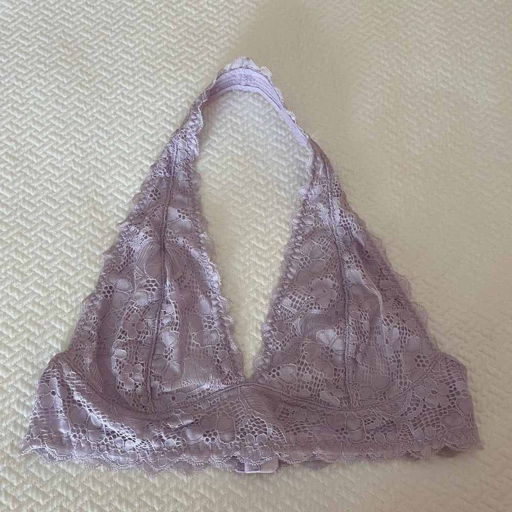 Free People lace halter bralette